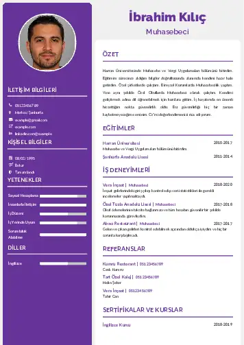 Muhasebeci Cv Örnekleri cv indir